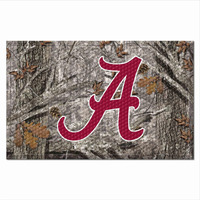 FANMATS 19207 Alabama Crimson Tide Rubber Scraper Door Mat, Camo Color
