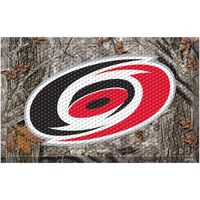 FANMATS 19133 Carolina Hurricanes Rubber Scraper Door Mat, Camo Color