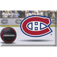FANMATS 19152 Montreal Canadiens Rubber Scraper Door Mat 19" x 30"