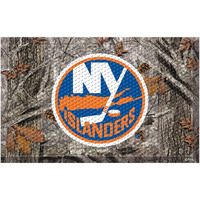 FANMATS 19159 New York Islanders Rubber Scraper Door Mat, Camo Color