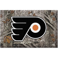 FANMATS 19165 Philadelphia Flyers Rubber Scraper Door Mat, Camo Color