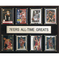 NBA Philadelphia 76ers All-Time Greats Plaque, 12"x15"