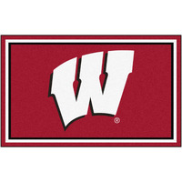 FANMATS 8740 Wisconsin 4'X6' Rug, Team Color, 44"x71"