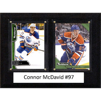 C&I Collectables NHL Edmonton Oilers Mens 68MCDAVID2CNHL 6"X8" Connor McDavid Edmonton Oilers Two Card Plaque, Brown, N/A
