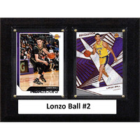 C&I Collectables NBA Los Angeles Lakers Mens 68BALLNBA 6"x8" Lonzo Ball Los Angeles Lakers Two Card Plaque, Brown, N/A