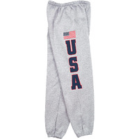Fox Outdoor 64-789L USA Flag Mens Sweatpant Grey - L