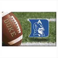 FANMATS 27360 Duke Blue Devils Rubber Scraper Door Mat