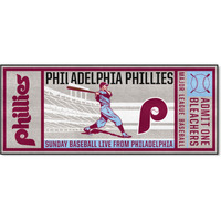 FANMATS 2178 MLB Retro - Philadelphia Phillies Retro Collection Ticket Runner Rug - 30in. x 72in. - (1987)