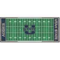 FANMATS 32934 NCAA - Utah State Aggies Field Runner Mat - 30in. x 72in.