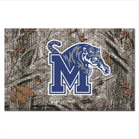 FANMATS 32910 University of Memphis Rubber Scraper Door Mat