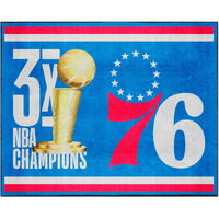 FANMATS 35124 Philadelphia 76ers 8ft. x 10 ft. Plush Area Rug