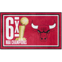 FANMATS 35081 Chicago Bulls 3ft. x 5ft. Plush Area Rug