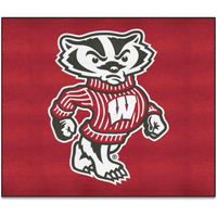 FANMATS 36731 Wisconsin Badgers Ulti-Mat Rug - 5ft. x 8ft. | Sports Fan Area Rug, Home Decor Rug and Tailgating Mat