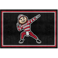 FANMATS 36442 Ohio State Buckeyes 5ft. x 8 ft. Plush Area Rug