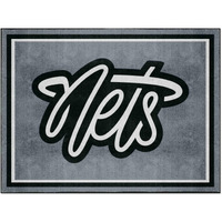 FANMATS 36889 Brooklyn Nets Tailgater Rug - 5ft. x 6ft. Sports Fan Area Rug, Home Decor Rug and Tailgating Mat