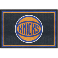 FANMATS 37042 New York Knicks Tailgater Rug - 5ft. x 6ft. Sports Fan Area Rug, Home Decor Rug and Tailgating Mat