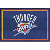 FANMATS 37052 Oklahoma City Thunder Tailgater Rug - 5ft. x 6ft.