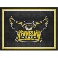 FANMATS 37712 Kennesaw State Owls 8ft. x 10 ft. Plush Area Rug