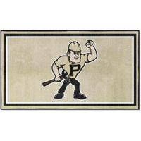 FANMATS 36512 Purdue Boilermakers 3ft. x 5ft. Plush Area Rug