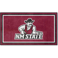 FANMATS 37737 New Mexico State Lobos 3ft. x 5ft. Plush Area Rug