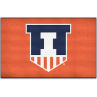 FANMATS 36343 Illinois Illini Ulti-Mat Rug - 5ft. x 8ft. | Sports Fan Area Rug, Home Decor Rug and Tailgating Mat