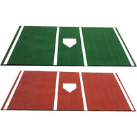 Cimarron Sports Outdoor Practice Pro 6x12 Home Plate Mat W Inlaid Home Plate - Green