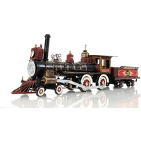 Old Modern Handicrafts Model of Union Pacific Engine - 1:24 Scale Model - Made from Premium Quality Iron - A Museum Decoration Piece for Home & Office - 21.0 L x 3.8 W x 6.5 H Inches