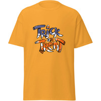 Trick Or Treat Halloween Classic T-Shirt Yellow Size Medium(D0102Hgd44W)