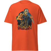 Halloween Jason With Dager Classic Fashion Blue T-Shirt Merchyprint  Size Medium(D0102Hgdn77)