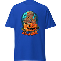 Halloween Pumpkinhead Teddy Bear Blackt-Shirt Merchyprint  Size M(D0102Hgdn8U)