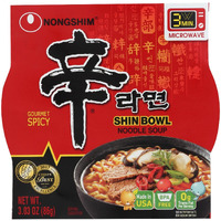 Nong Shim Noodle Soup Bowl - Shin - Case Of 12 - 3.03 Oz.(D0102Hx8Fp2.)