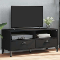 Vidaxl Tv Stand Viken Black Engineered Wood