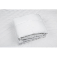 White Medium Weight Hypoallergenic Twin Down Alternative Comforter Duvet Insert