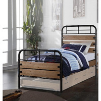 79"" X 41"" X 52"" Antique Oak Twin Bed