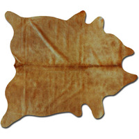 6' X 7' Golden Honey Exotic Cowhide Area Rug