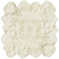 6' X 8' Natural New Zealand Sheepskin Area Rug