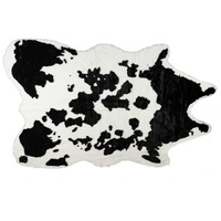 63"" X 90"" Sugarland Black And White Faux Hide - Area Rug