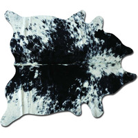 72"" X 84"" Salt & Pepper Black White Cowhide - Rug