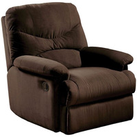34.65"" X 35.04"" X 39.76"" Chocolate Upholstered Motion Recliner