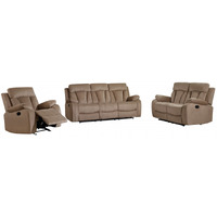 120"" Modern Beige Fabric Sofa Set