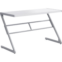 22"" White Rectangular Computer Desk