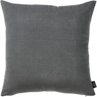 Set Of 2 Grey Brushed Twill Decorative Throw Pillow Covers