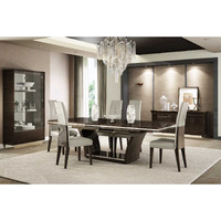 98.5"" X 43.5"" X 30"" Wenge Dining Table And 6Pcs Chair Set
