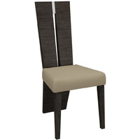 Single Dining Chair Gray Alder Legs Seat Ladder Back