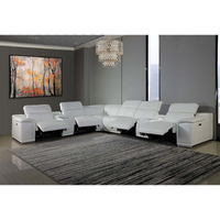 267"" X 320"" X 266.4"" White Power Reclining 8Pc Sectional