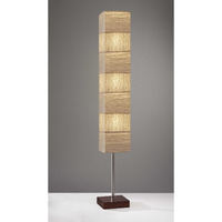 72"" Column Floor Lamp With White Rectangular Shade