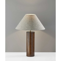 Canopy Walnut Wood Block Table Lamp