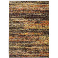 9'X12' Gold And Slate Abstract Area Rug