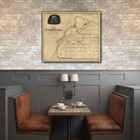 16"" X 20"" Map Of Kentucky Mammoth Cave Vintage Poster Wall Art