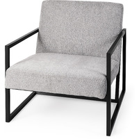 Geo Modern Gray And Black Accent Or Side Chair